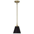 thumbnail image 3 of Nuvo Lighting Dover 1 Light Small Pendant Black with Vintage Brass, 3 of 6