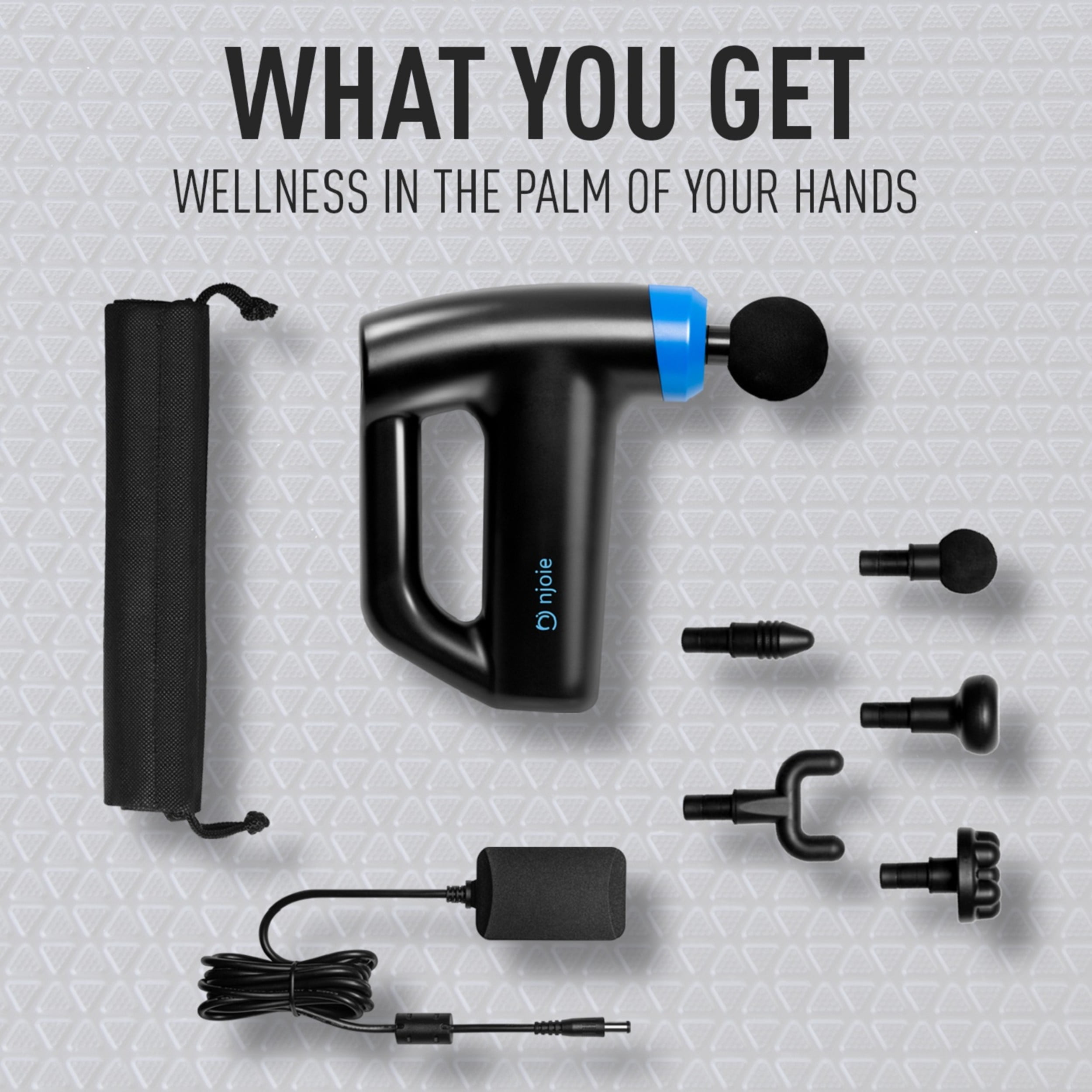 NFORCE Handheld Rechargeable Electric Percussion Massage Gun By enjoie