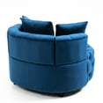thumbnail image 4 of Living Room Accent Chair, Blue Velvet Modern With Foam Core Furniture, Chair, 4 of 5
