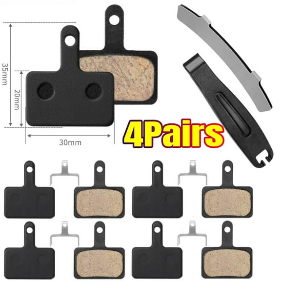 4 Pairs Bike Brake Pads,Bicycle Brake Pads with Installation Tools Compatible with Trp Tektro Shimano Brake Pads MT200 M355 M446 M315 M365,MTB Bike Disc Brake Pads Compatible with Ebike Brake Pads