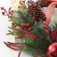 thumbnail image 4 of SAFAVIEH Faux 28 Inch Magnolia Oval Wreath W/ Ornaments & Bow, Multi, 4 of 6