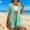Set-14Mint Green, variant on LEWKW Women's 3 Piece Outfits Open Front Kimono Cardigan Crop Top & Shorts Sets Summer Lounge Sets Casual Beach Vacation Matching Cover up Suits