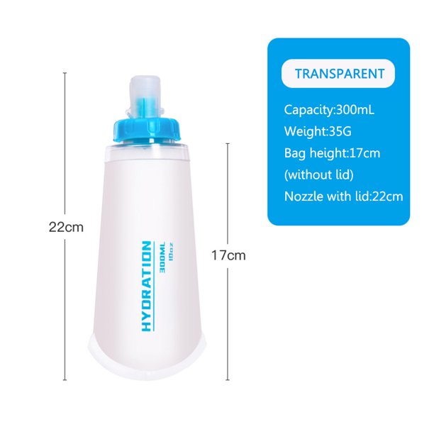 Botella de agua plegable de TPU, hervidor deportivo ligero para acampar al aire libre Sywqhk Para Estrenar