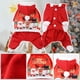 thumbnail image 3 of Disfraz navideño para mascotas - Traje navideño para perros y gatos pequeños y medianos (mediano) Rojo Verde Cocina, Decoración y Otros, 3 of 5