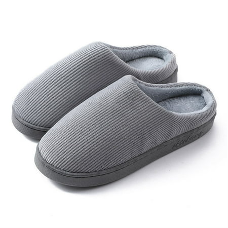 

Unisex Couples House Slipper Cozy Fluffy Memory Foam Slippers with Anti-Skid Rubber Sole Soft Warm House Shoes for Womens Mens Autumn Winter Wear