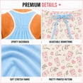 thumbnail image 4 of Andree Joan Womens Pajama Shorts Set Sleeveless Girls Sleep Shirt and Pajama Shorts 2 Piece, 4 of 7