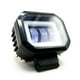 thumbnail image 3 of Faro Para Moto Rasen Auxiliar Led Con Lupa Cuadrado Con 3 Led Ojo De Angel Con Luz Blanca Fija Y Estrobo  azul, 3 of 6