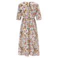thumbnail image 4 of Ketyyh-chn99 Robes pour Femmes Grande Taille Robe d'Été Robes pour Femmes à Manches Longues Robe Longue Confortable Blanc,2TG, 4 of 5