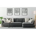 thumbnail image 7 of Kate and Laurel Sylvie Paris Modern Map Framed Canvas Wall Art by Jake Goossen, 18x24 Gray, Geography Art for Wall, 7 of 7