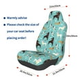 thumbnail image 3 of Wukai Cute Dog Full Set Car Seat Covers with Soft Padding Universal Auto Front Seats Protector and Cushion Mat, 3 of 5