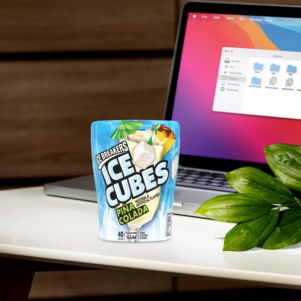 Ice Cubes Pina Colada Flavored, Sugar Free Gum (Pack of 8) On Sale!