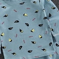 thumbnail image 3 of Leey-World Pajamas Girls 1t 2t 3t 4t 5t 6t Kids Toddler Junior Girls Boys Soft Comfy Sleepwear Pajamas 2pcs(Dark Blue,4-5 Years), 3 of 3