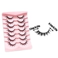 thumbnail image 3 of RAGUPEL Eyelashes Manga Lashes Natural Look False Eyelashes Anime Lashes Wispy Fluffy Spiky 3D Volume Eyelashes Pack Korean Japanese Asian Eyelashes Look Like Individual Cluster, 3 of 6