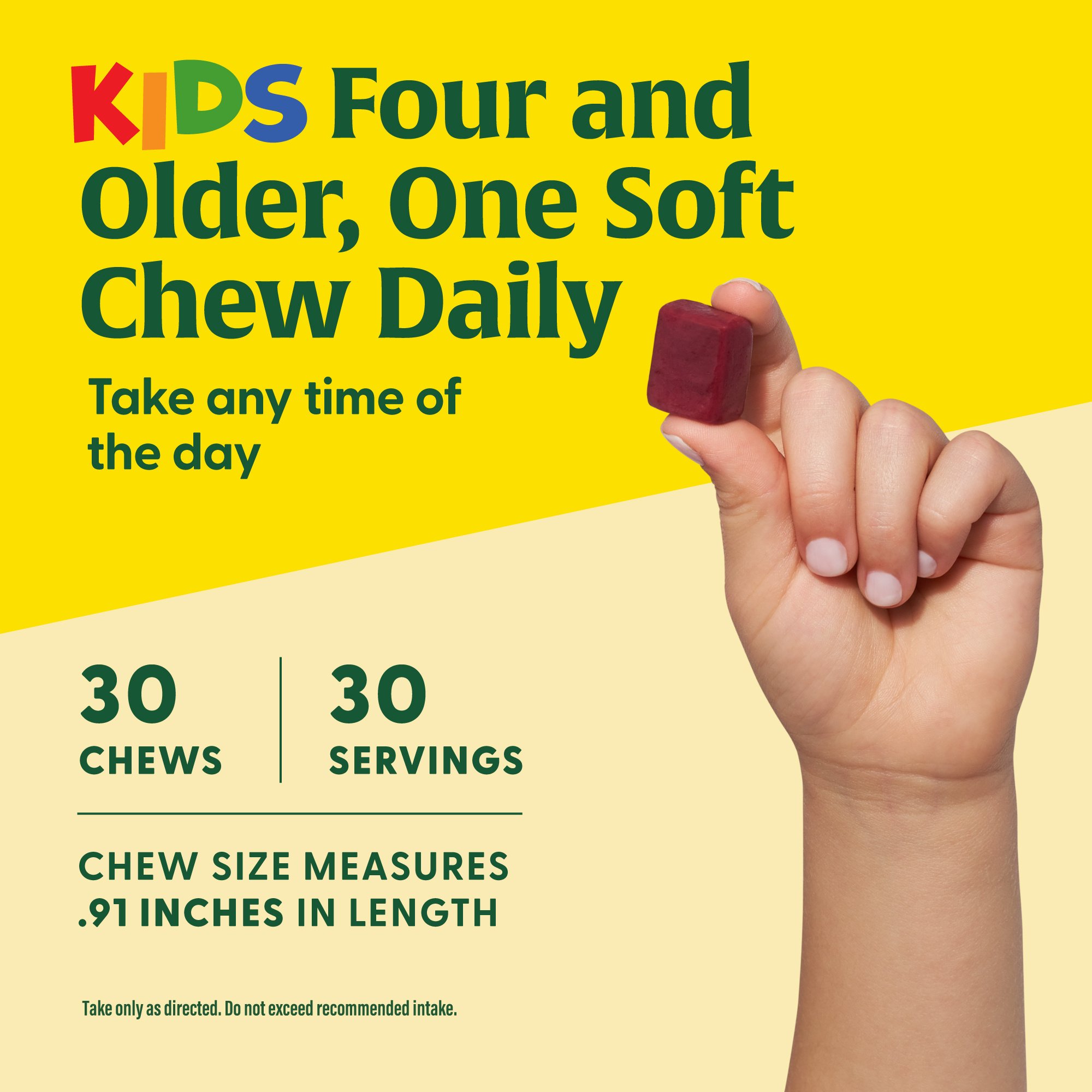 MegaFood Kids One Daily Multivitamin Soft Chews - Grape - Age 4+ - 30 Servings, 2 Pack