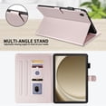 thumbnail image 4 of for Samsung Galaxy Tab A9 Plus 11.0 inch Release 2023 (SM-X210/SM-X215) Case, Rhombus Pattern Multiple Viewing Angles Stand Slim Folio Cover (Rose Gold), 4 of 6