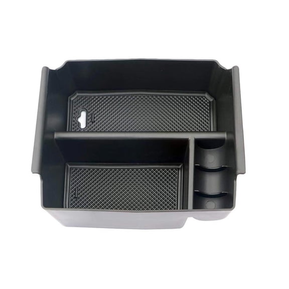 Center Console Organizer Tray Compatible with Accessories Armrest Storage Glove Box, (Black Trim)
