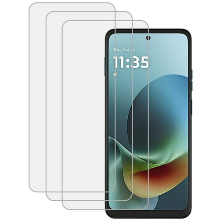 KIQ For Motorola Moto G Play (2026) 3-Pack Regular Tempered Glass Screen Protector