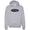 Heather Grey, variant on Wild Bobby, Ford Distressed USA Red White and Blue Tough Logo Cars and Trucks Graphic Hoodie Sweatshirt