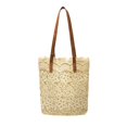 thumbnail image 4 of Bolso de hombro de encaje hermoso, bolso de mano para mujer, bolso de compras tipo cubo de gran capacidad, 4 of 6