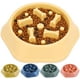 thumbnail image 1 of Cuenco para perro Meskcv con alimentador lento Amarillo, 1 of 5