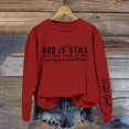 thumbnail image 2 of Towmus Women's Oversized God Is Still Writing Your Story Loose Sweatshirts Crewneck Winter Fall Long Sleeve Sweaters Casual Pullover Fashion, 2 of 4