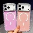 thumbnail image 6 of Allytechgroup Glitter Bling Case for Apple iPhone 17 Pro Max, with Camera Lens Protector [Compatible with Magsafe] Sparkle Stylish Luxury Anti-Scratch Magnetic Clear Phone Case for Women Girls, 6 of 9