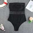 thumbnail image 5 of Sngxgn Womens Swimsuit Tummy Control Bathing Suit Swimdress Push up Swimsuits Swimwear Bathing Suits(Black,L), 5 of 8