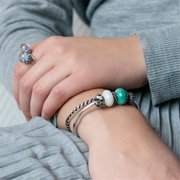Trollbeads Jewelry, Amazonite Gemstone Charm, 1 Count