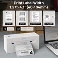 thumbnail image 4 of Impresora térmica de etiquetas de envío POLONO con Bluetooth, inalámbrica de 4 x 6 pulgadas para pequeñas empresas, compatible con Android, iPhone, Windows y Mac, ampliamente utilizada en eBay, Amazon, 4 of 5