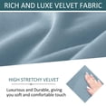 thumbnail image 4 of LKJYER 2 Piece Stretch Club Chair Slipcover, Tub Chair Cover Velvet Soft Armchair Chair Slipcovers Removable Washable for Living Room, 4 of 7