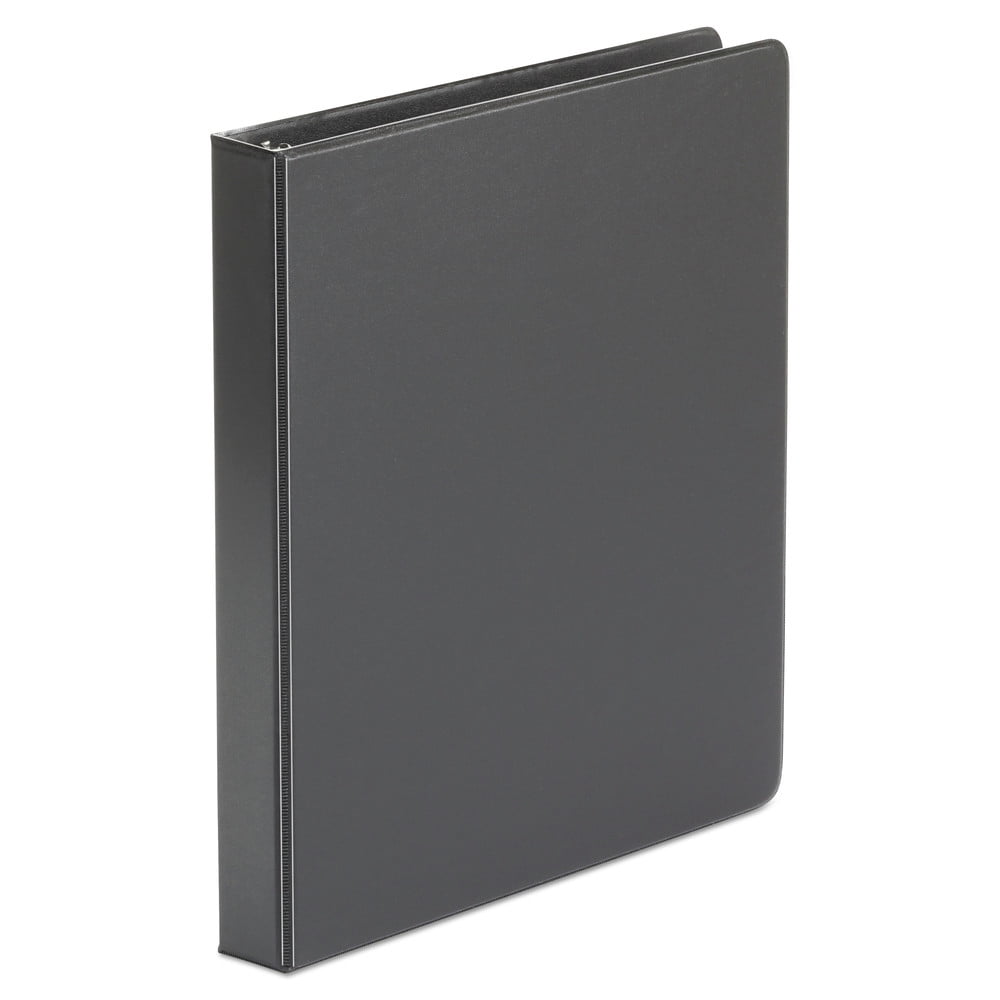 Universal UNV31401 Economy 1 in. Capacity 11 in. x 8.5 in. 3 Round Ring Non-View Binder - Black