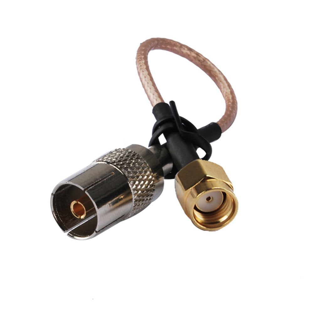 6 inch Rf Connector Rpsma Male to Tv Female Straight Assembly Extension Coaxial Cable RG316