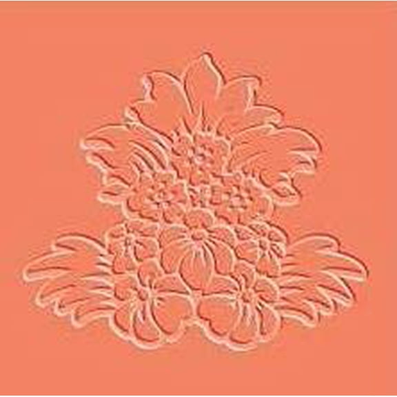FineArt Texture Stamps Flower Bunch Design Polymer Clay Molding Mat 3.5 cms