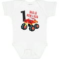thumbnail image 3 of Inktastic Monster Truck How I Roll 1st Birthday Boys Baby Bodysuit, 3 of 5