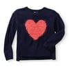 Limited Too Little Girls' Eyelash Heart Sweater