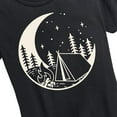 thumbnail image 3 of Instant Message - Moon Camping Scene - Women's Short Sleeve Graphic T-Shirt, 3 of 6