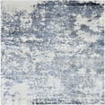 thumbnail image 1 of Ahgly Company Indoor Square Mid-Century Modern Silver Gray Oriental Area Rugs, 7' Square, 1 of 6