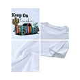 thumbnail image 5 of XCHQRTI Keep On Truckin Tee Shirt Women Cactus Shirts White Trucker Tee, 5 of 5