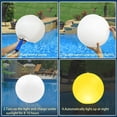 thumbnail image 5 of Floating Pool Lights,14" Solar Pool Lights,Floating Glow Globe IP68 Waterproof, Solar Powered Swimming Pool Accessories, Large Floating Light Up Balls for Pool/ Pond /Party/Outdoor Decor (2PC), 5 of 9