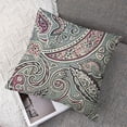 thumbnail image 7 of nygtbtfer Throw Pillow Cover Floral Ethnic Pattern Motifs of The Pillowcase Home Decorative Square Pillow Case Cushion Cover 22x22in, 7 of 7