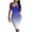 Blue womens dresses, variant on Wycnly Sundresses for Women Sleeveless Round Neck Gradient Print Midi Dresses Night Club Sexy Basic Bodycon Tank Knee-Length Summer Dress Wine s Clothes