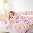 thumbnail image 3 of Manfei Western Kawaii Boots Hats Twin Comforter Sets 2pcs,Cute Cactus Horseshoe Bedding Set,Light Pink Peach,1 Comforter and 1 Pillowcase,Reversible, 3 of 6