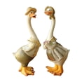 thumbnail image 2 of pieza 2 6 pulgadas figurita de de resina miniatura simulado de aves de corral granja modelo figurita cumpleaños decoraciones para Soledad Figura de pato de simulación, 2 of 7