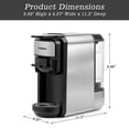 thumbnail image 2 of CUSIMAX Espresso Machine Single Serve Coffee Machine Compatible with Nespresso Pods, Adjustable Brewing Size, 19Bar Coffee Maker, Stainless Steel Esp, 2 of 8