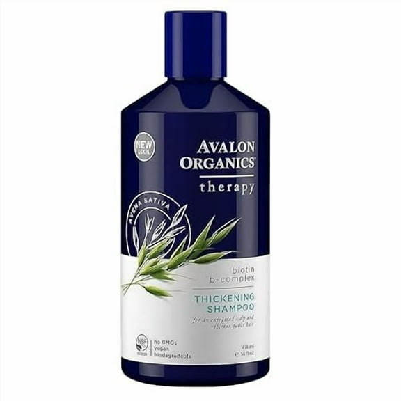 Avalon Organics Biotin B-Complex Thickening Shampoo -- 14 fl oz Pack of 4