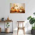 thumbnail image 5 of ZHONGYUTONG Fall Canvas Wall Art Autumn Pumpkin and Flowers Paintings Prints Vintage Farmhouse Pictures Thanksgiving Home Decor (12.00" x 18.00"), 5 of 7