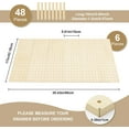 thumbnail image 2 of 6 Pcs Wood Pegboard Drawer Organizer with 48 Pegs Wood Peg Board System Peg Drawer Organizers for Kitchen Dishes Plate Pegboard Food Containers(17x5.91,Wood), 2 of 10