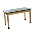 thumbnail image 1 of Diversified Woodcrafts P7906K30L 42 in. x 60 in. Table with 1 in. Epoxy Top - Oak, 1 of 1