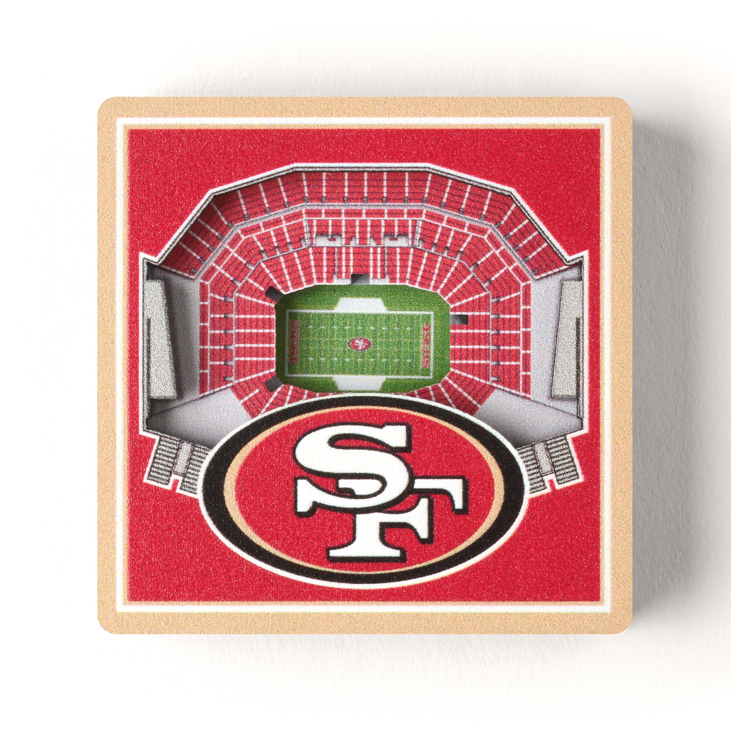 YouTheFan NFL San Francisco 49ers 3D StadiumView Magnet