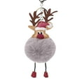 thumbnail image 1 of decor hanging,Christmas Elk Personalized DIY Plush Cartoon Keychain Bag Plush Car Keychain Pendant,Gray, 1 of 1